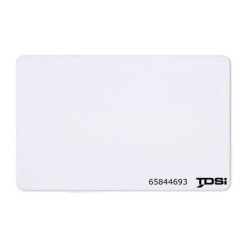 TDSi White Sector 4 card with card number printed - 2920-3004