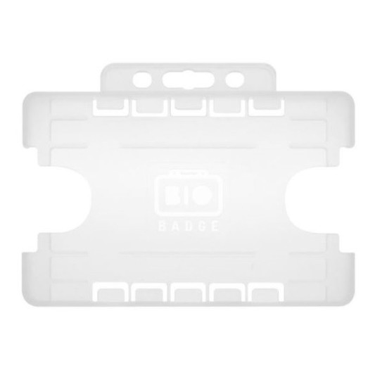 Horizontal double sided badge holder - pack of 100 -CLEAR