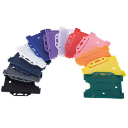 Horizontal Biodegradable open faced single sided badge holder - pack of 100