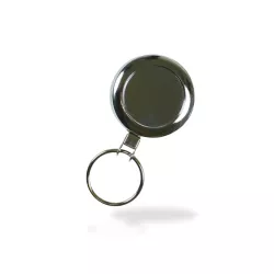 Chrome Badge Reel With Metal Clip (Single)
