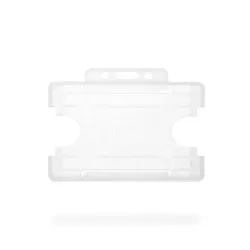 BioBadge Single-Sided Open-Faced Cardholder (Pack of 100) (Landscape, Clear)