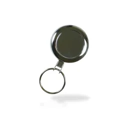 Chrome Badge Reel With Ring Fitting (Single)