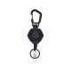 Heavy Duty Badge Reel - High Strength Carabiner with Strap Clip and Ring Fitting - Pack of 10