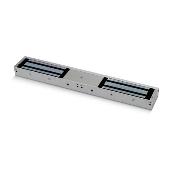 ICS Entry Double Standard Surface Mount Maglock with Door status, 2 x 1200lbs HF, 12/24V DC - A-10060DS
