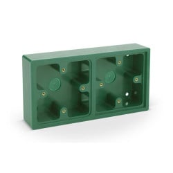 ICS Green Surface Double Back Box - ICS-DBB