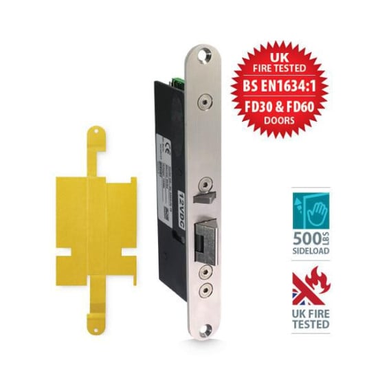 ICS 24v DC mortice double monitored fail safe double swing electric lock, 1500lb HF - FIRE RATED - FR-ML350-24