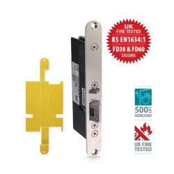 ICS 24v DC mortice double monitored fail safe double swing electric lock, 1500lb HF - FIRE RATED - FR-ML350-24