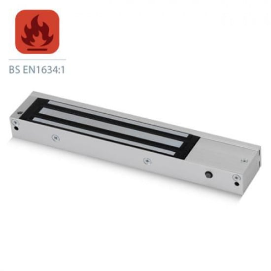 ICS Mini Surface Mount Maglock, Monitored, 600lbs HF, 12/24V DC - FIRE RATED - FR-U10002