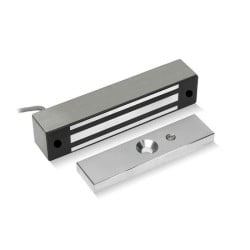 ICS Monitored Mini Stainless Steel Weatherproof Maglock, 12V DC - Rear Cable Entry - G600M-BCE