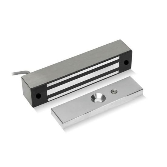 ICS Monitored Mini Stainless Steel Weatherproof Maglock, 12V DC - Rear Cable Entry - G600M-BCE