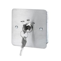 ICS Flush Mount Maintained Standard Keyswitch - 3 Position - KS003