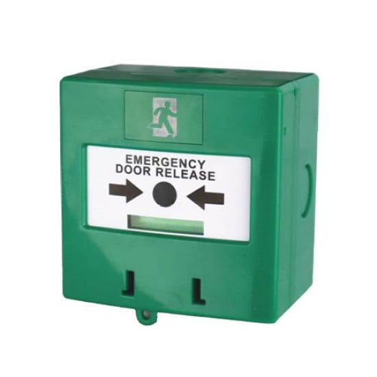ICS Triple pole surface mounted weatherproof resettable external break glass with LED and cover - MCP440-WP