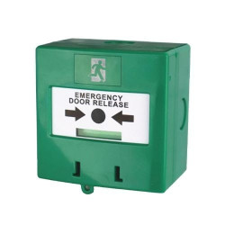 ICS Triple pole surface mounted weatherproof resettable external break glass with LED and cover - MCP440-WP