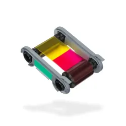 Evolis R7H206NAAA YMCKOKO Half Panel Colour Ribbon (250 Prints)
