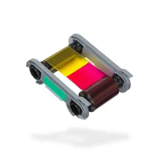 Evolis R7H206NAAA YMCKOKO Half Panel Colour Ribbon (250 Prints)